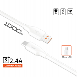 K600 Premium 2.4A Micro USB Şarj Kablosu…