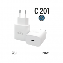 C201 Safe USB-C 20W Şarj Başlığı PD / QC