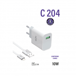 C204 Safe Lightning USB 10W Hızlı Şarj Aleti