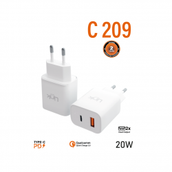 C209 Safe USB-C 20W Dual Hızlı Şarj Başlığı…