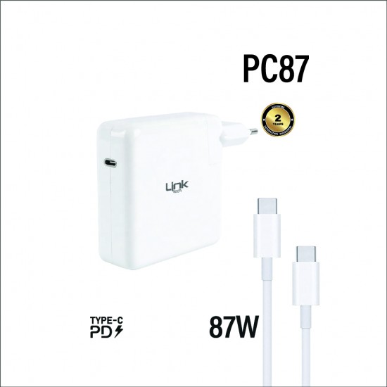 PC87 Safe USB-C 87W PD Şarj Aleti